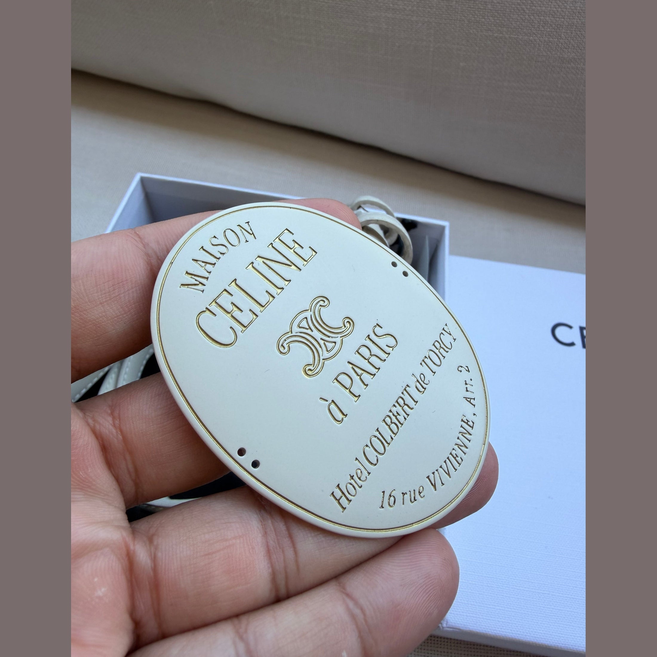 Image of חגורת עור Celine