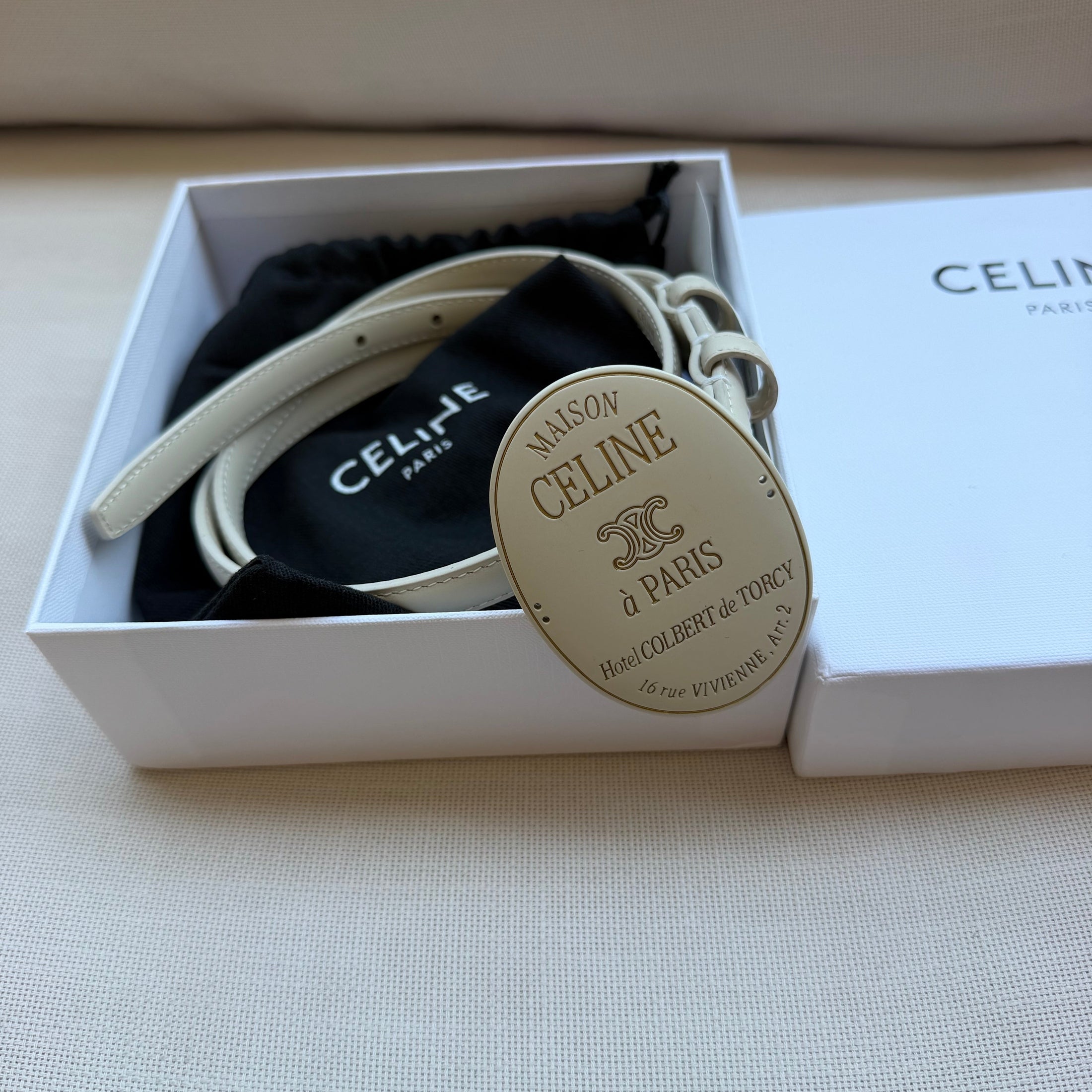 Image of חגורת עור Celine