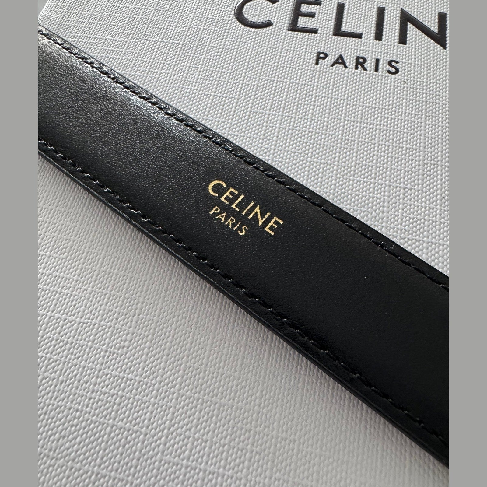 חגורת עור Celine