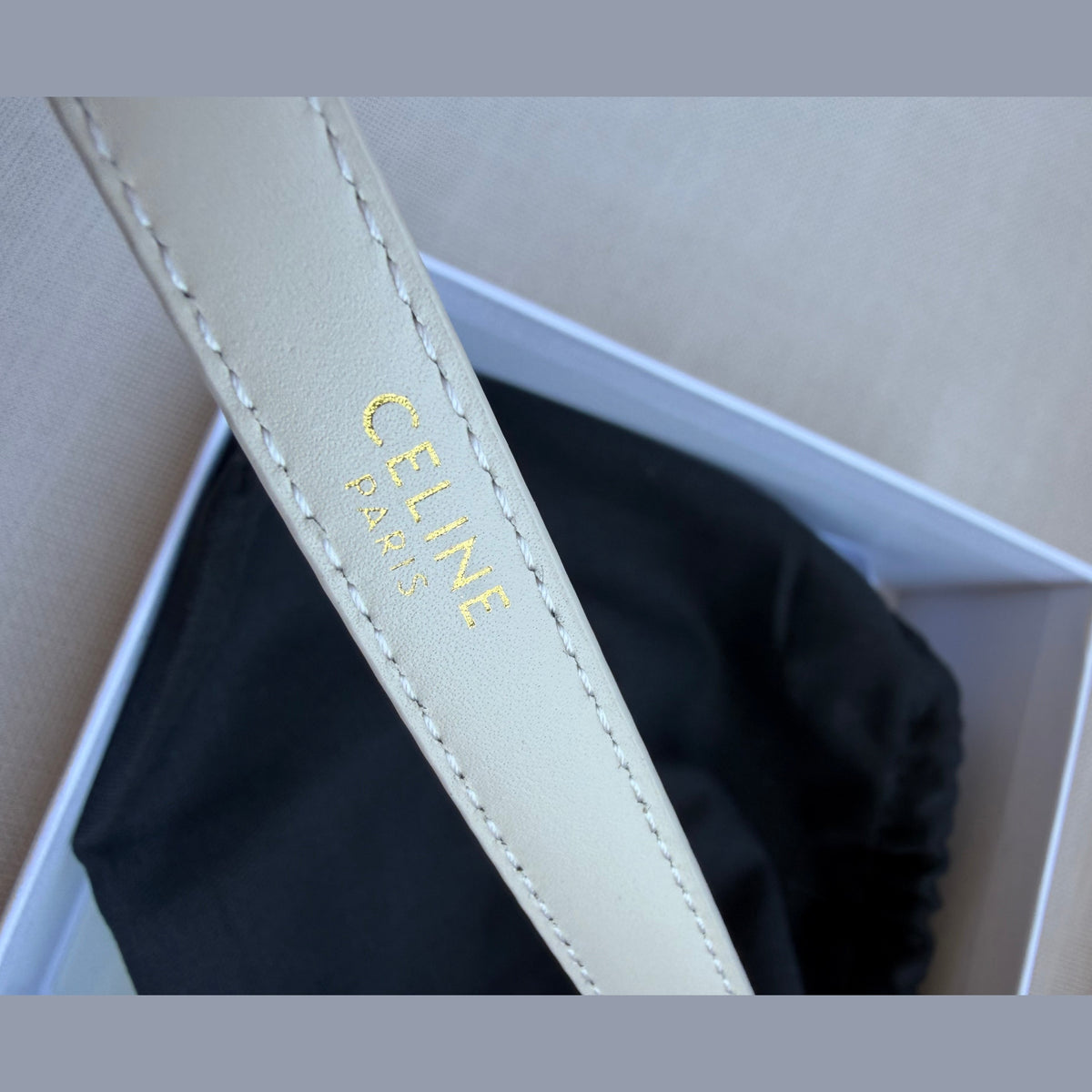 חגורת עור Celine