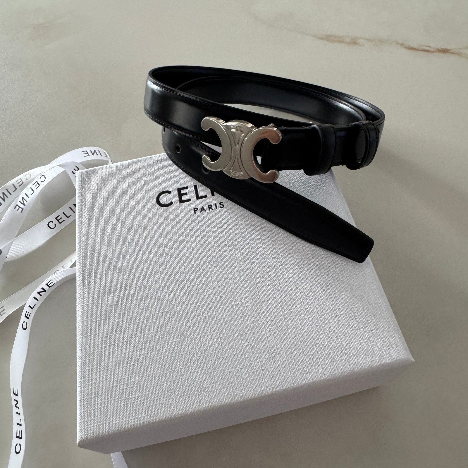 Image of חגורת עור Celine