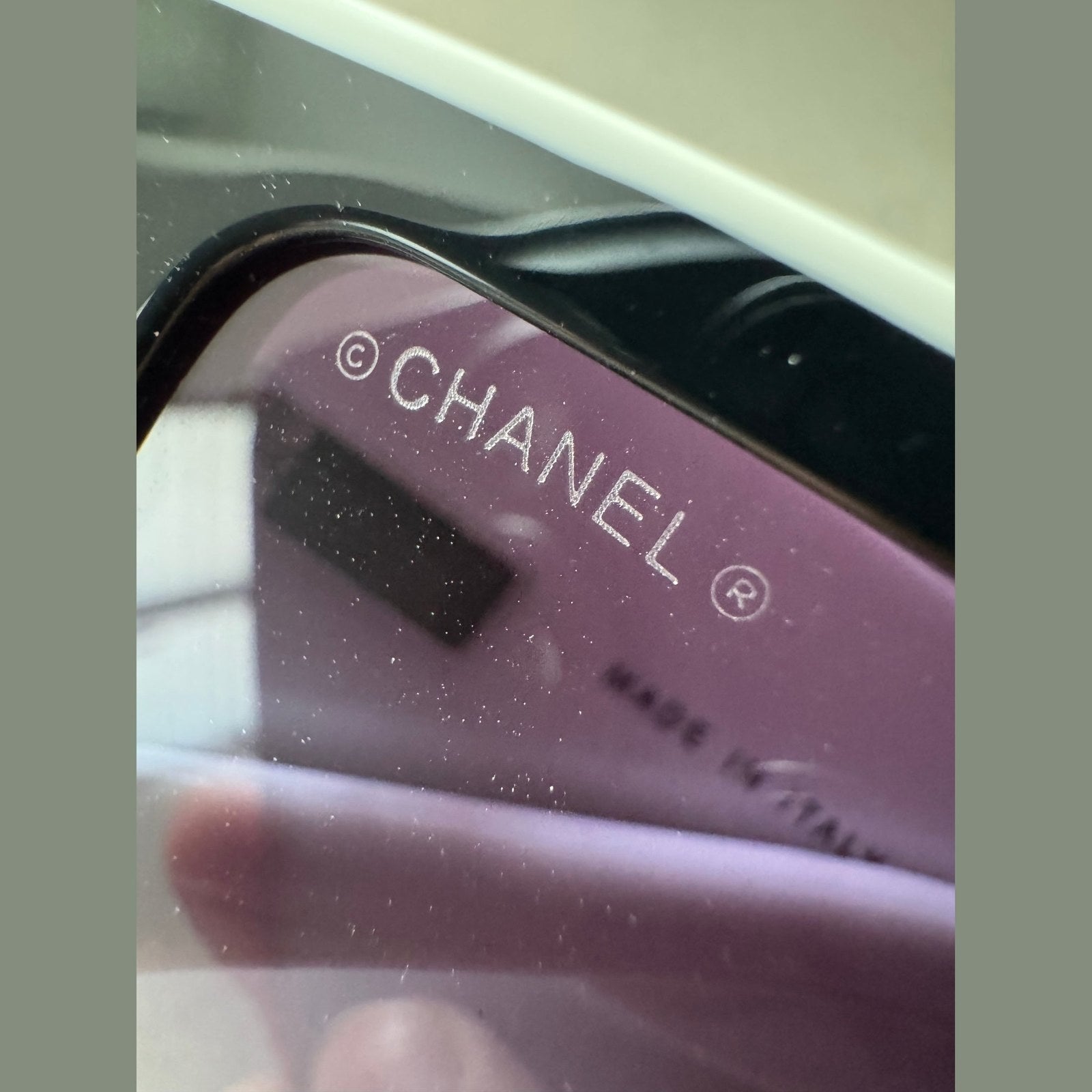 Image of משקפי שמש CHANEL שחור לבן