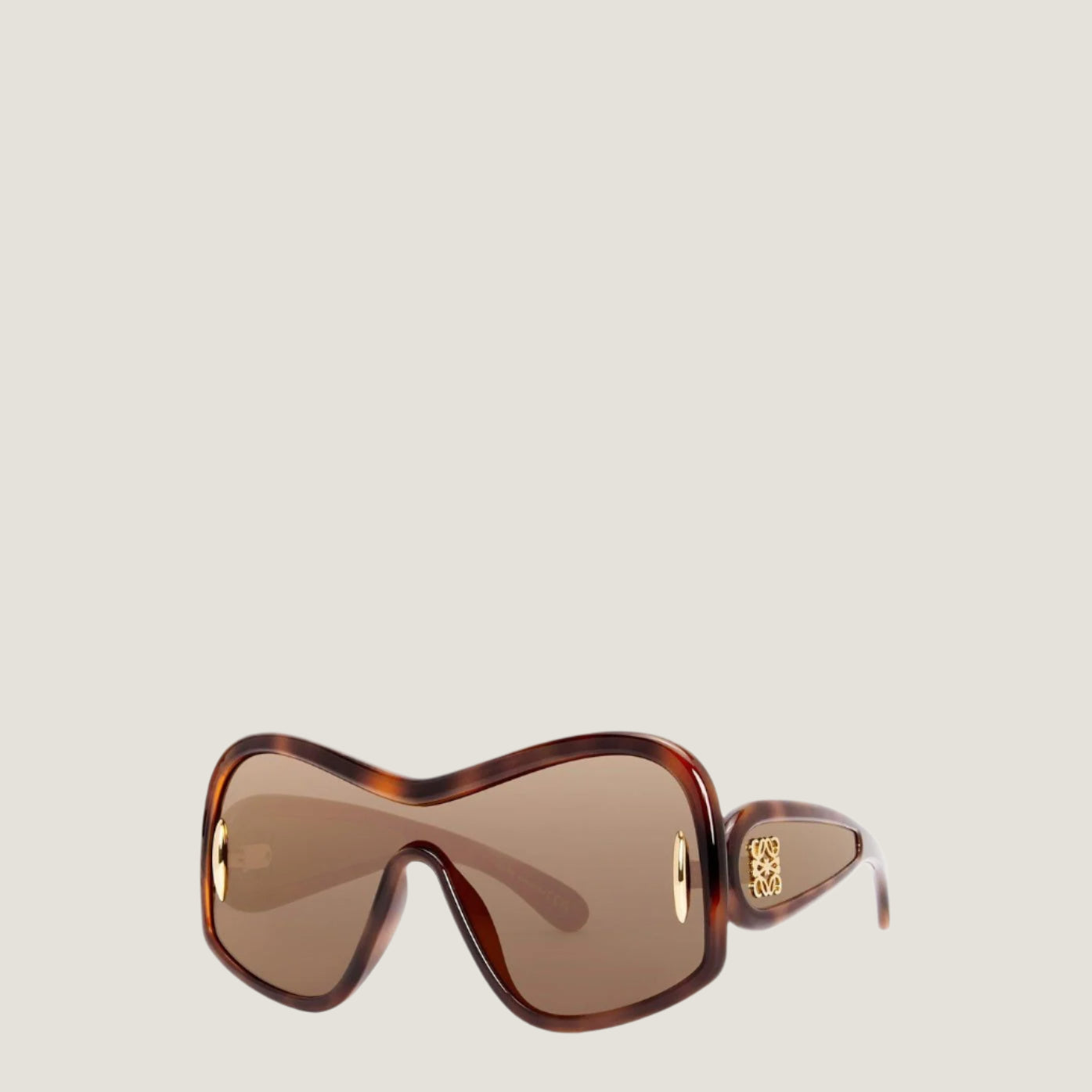 Image of LOEWE sunglasses with modern artistic design and UV400 protection.