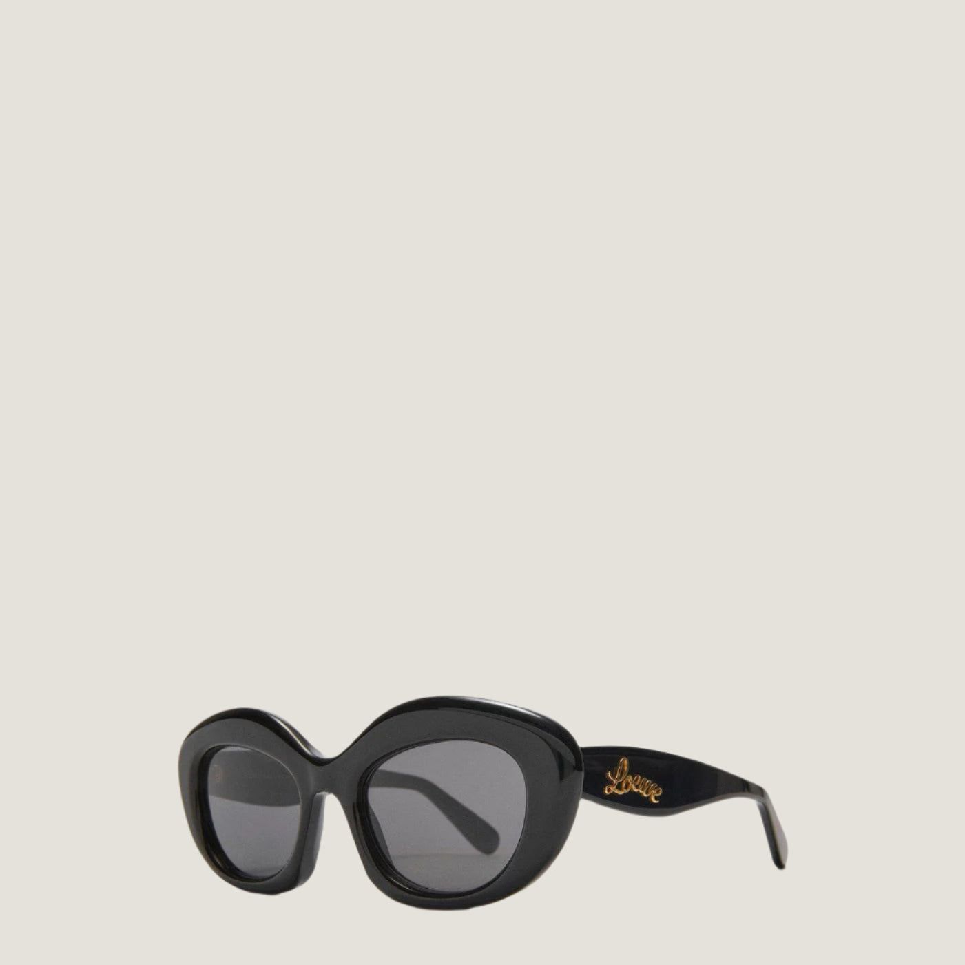 LOEWE sunglasses with unique geometric frames, modern artistic design, and UV400 protection.