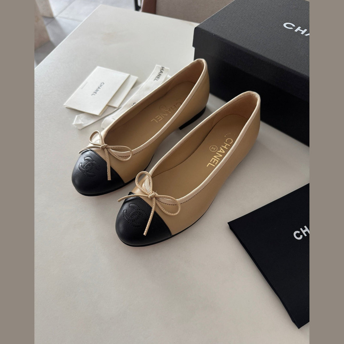 CHANEL BALLET FLATS במלאי