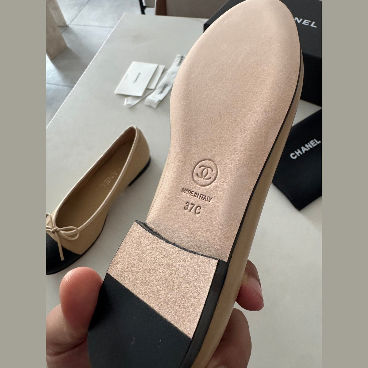 CHANEL BALLET FLATS במלאי