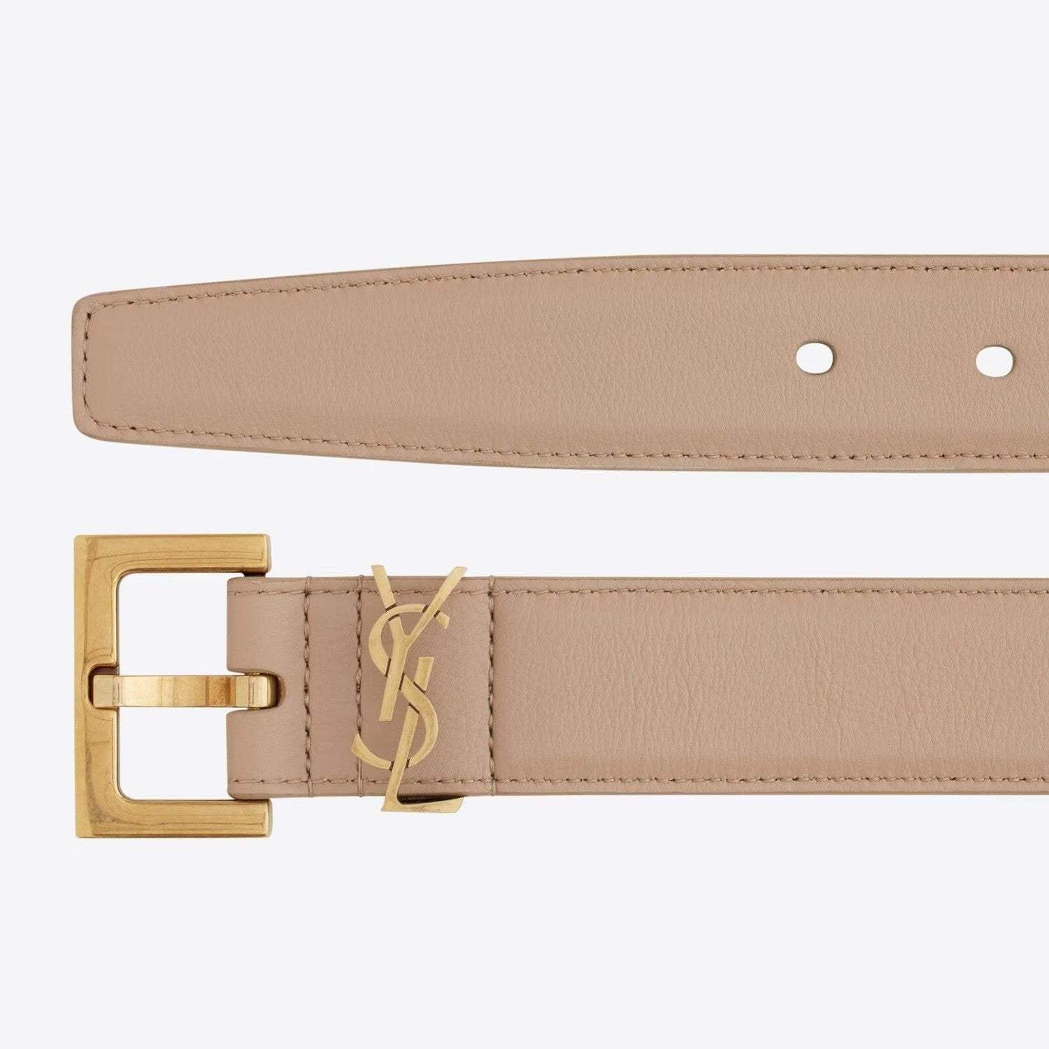 Image of Saint Laurent - חגורת עור 2 סמ