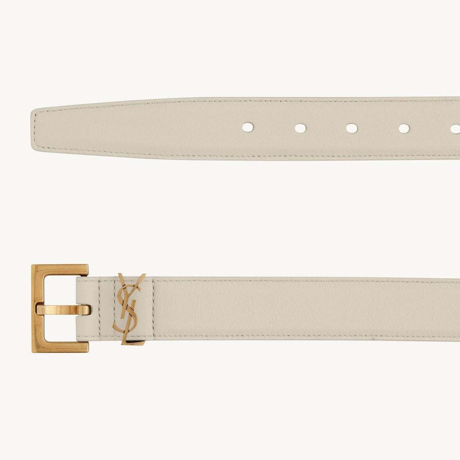 Image of Saint Laurent - חגורת עור 3 ס״מ