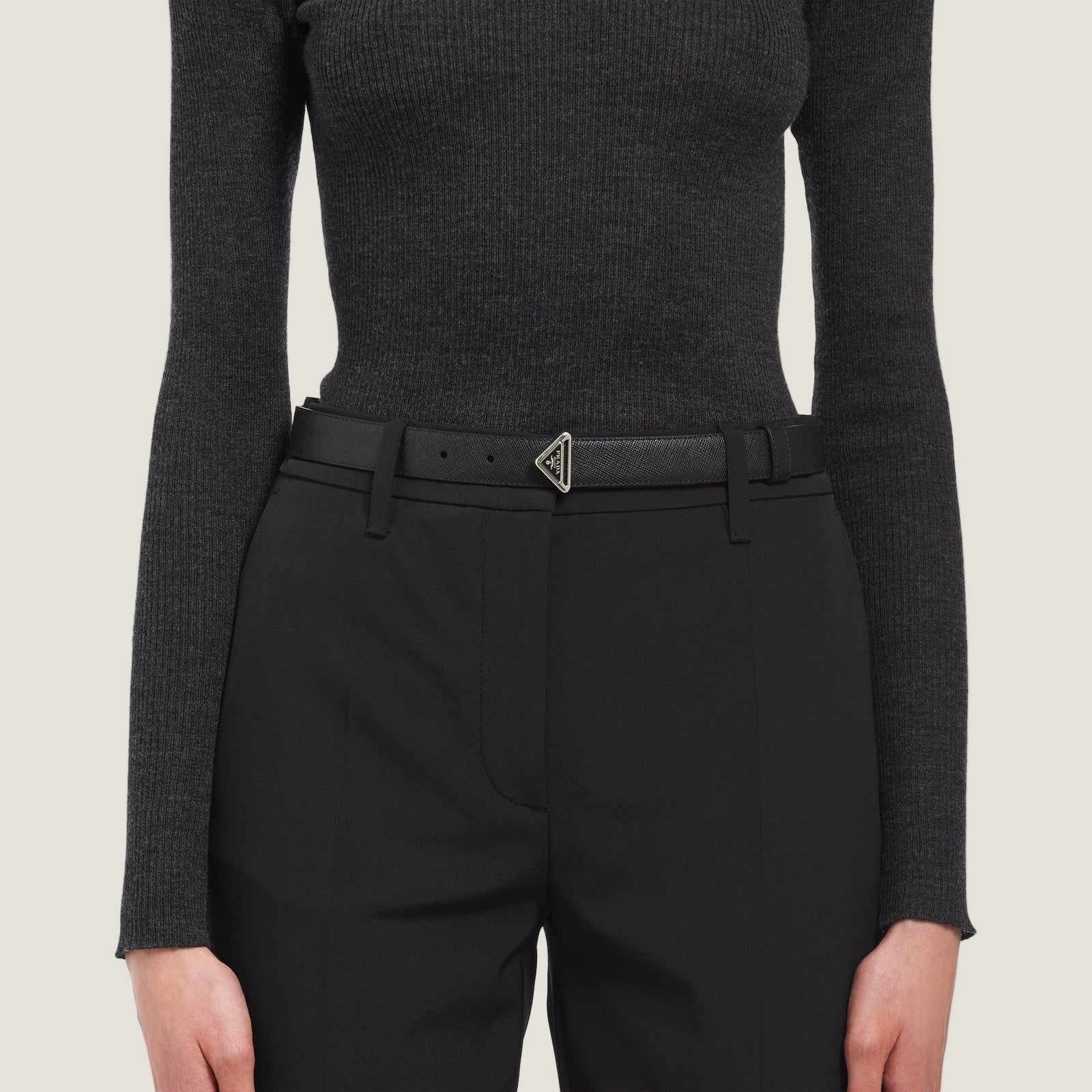 Image of חגורת עור PRADA