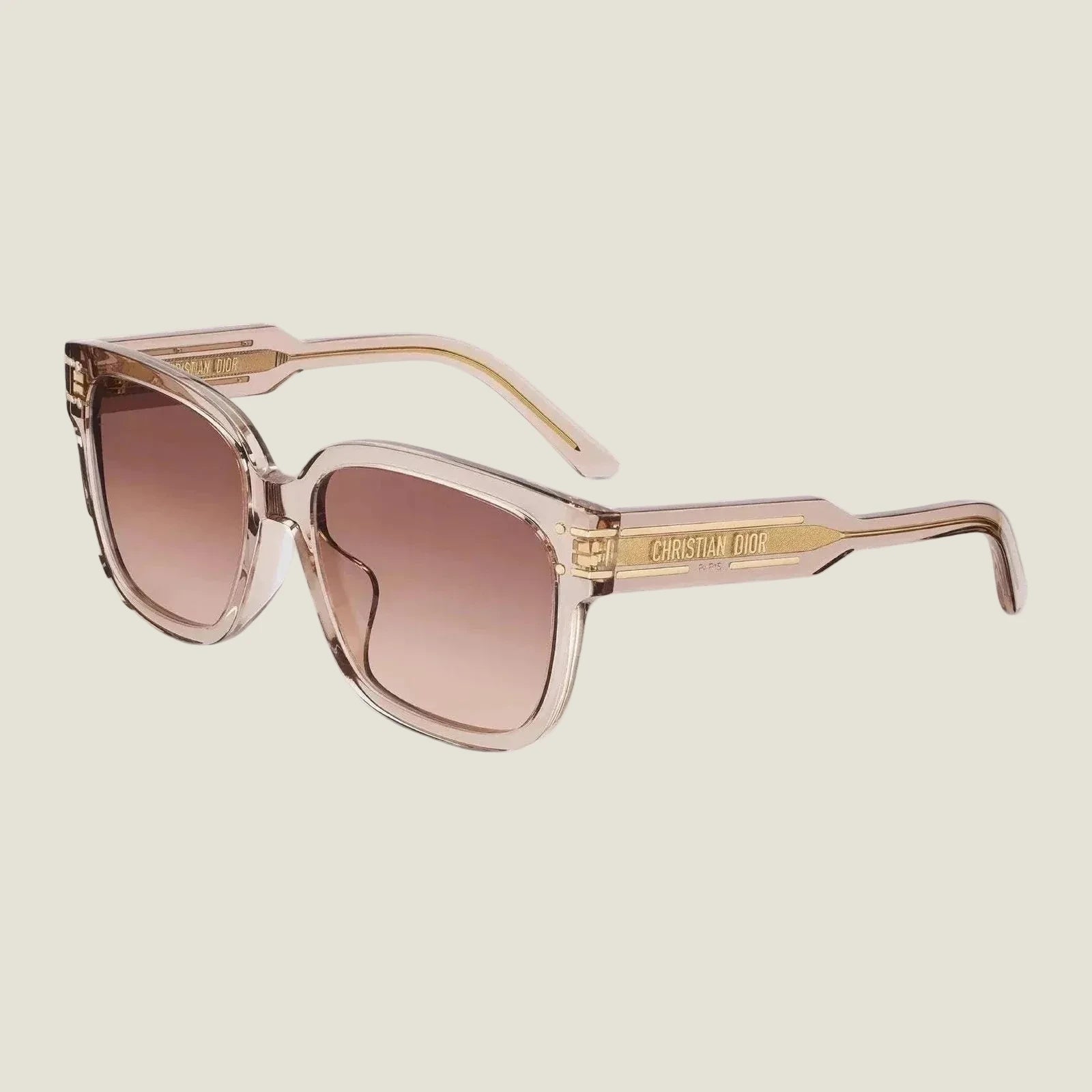 Image of DIOR sunglasses, bold design, innovative style, UV400 lenses, luxury accessory.