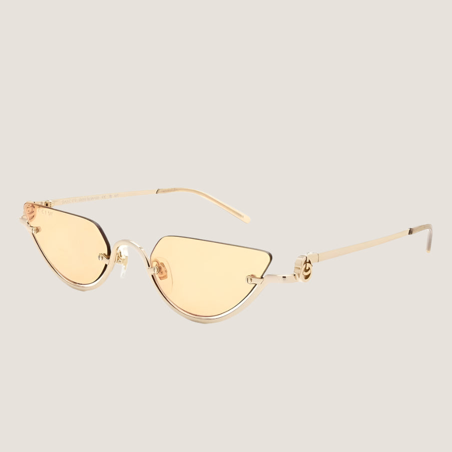 Image of Gucci sunglasses, luxury eyewear with UV400 protection, iconic style.
