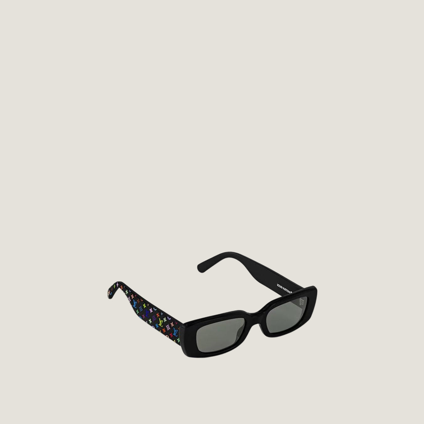 Image of Luxury women's sunglasses with black frame and UV protection lenses, משקפי שמש LV.