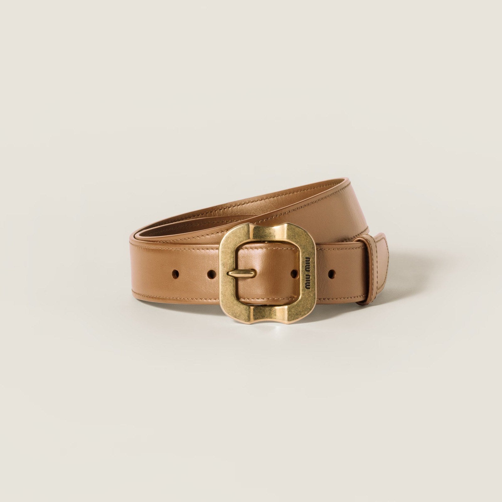 Image of חגורת עור Miu Miu