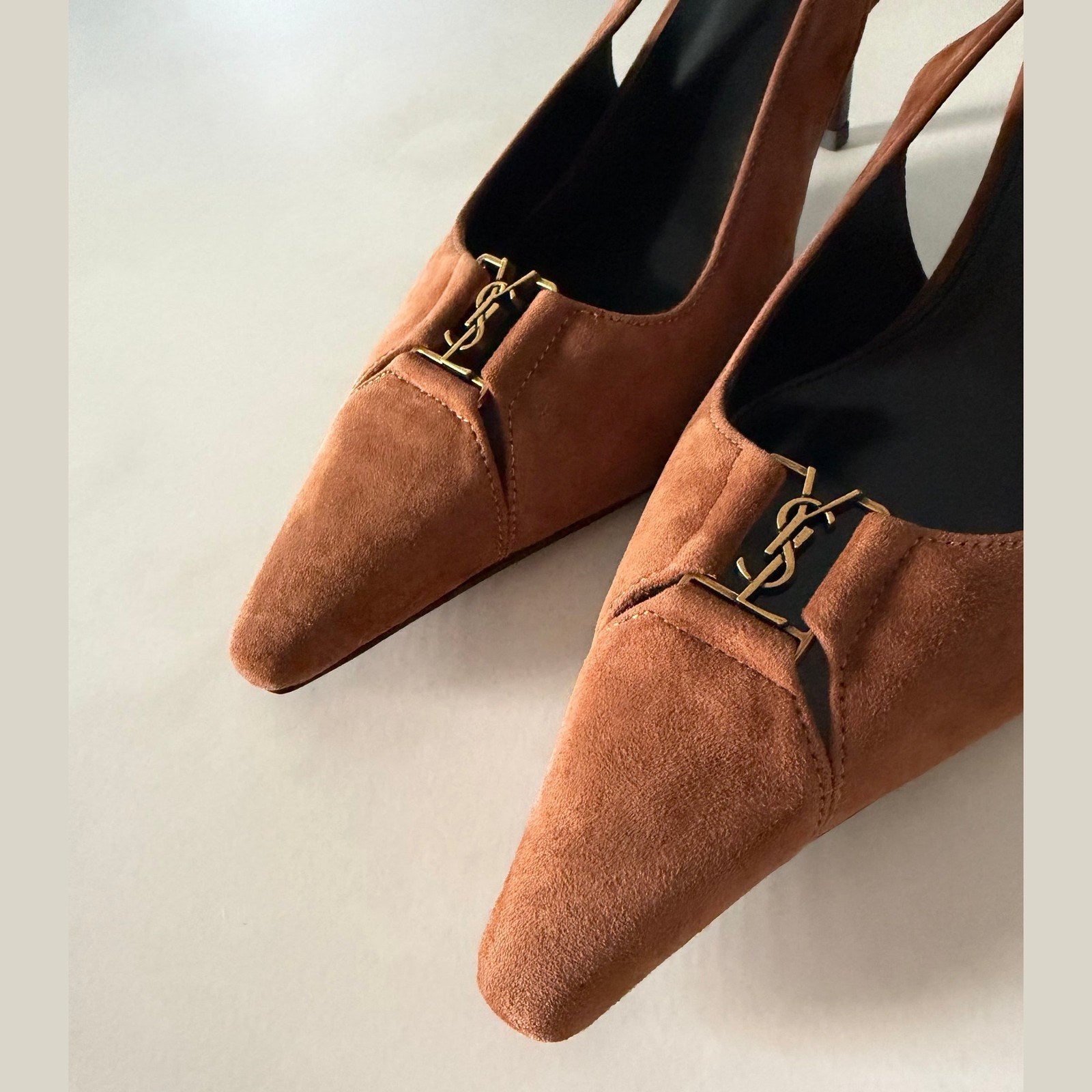 Image of YSL heels 7.5 cm במלאי