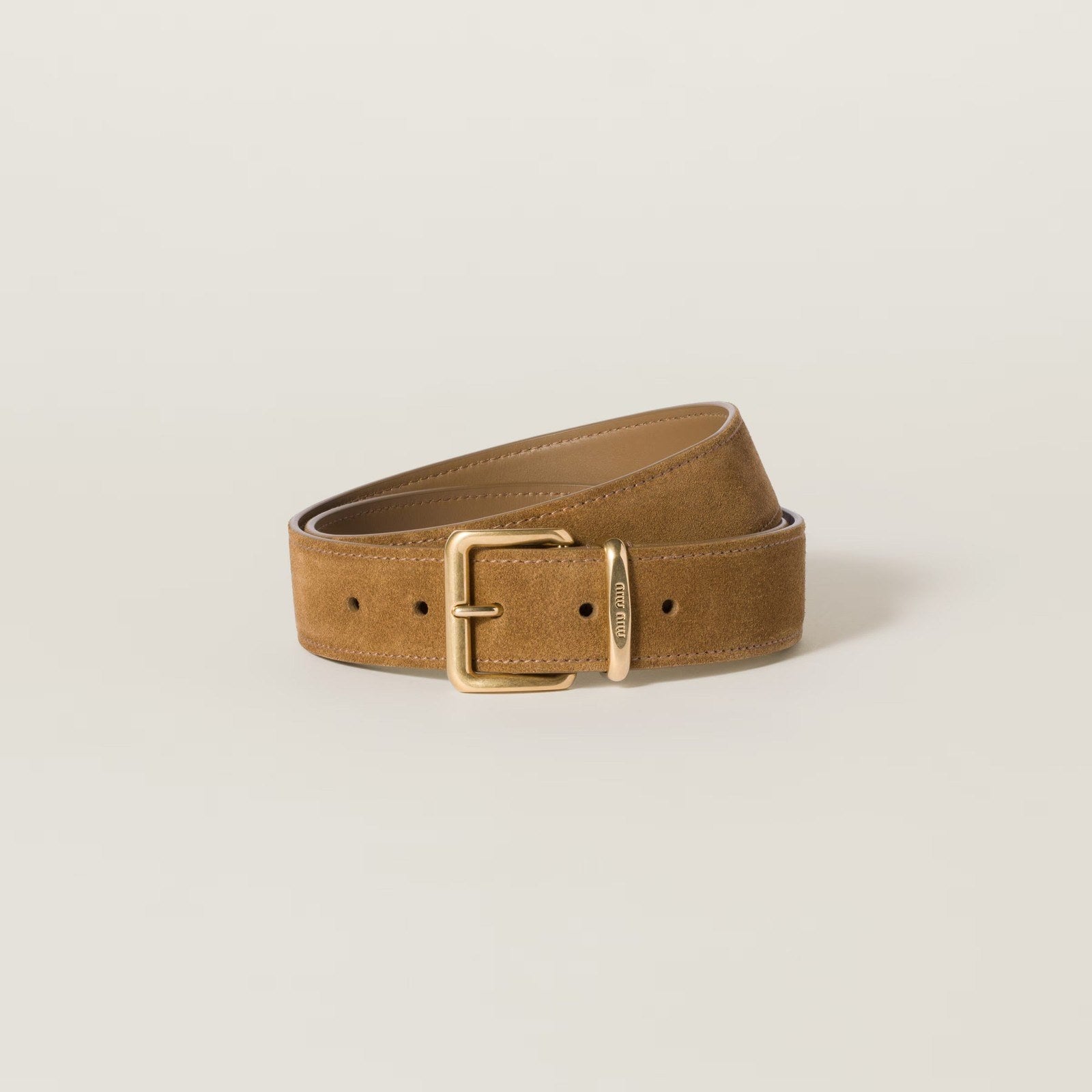 Image of חגורת עור Miu Miu