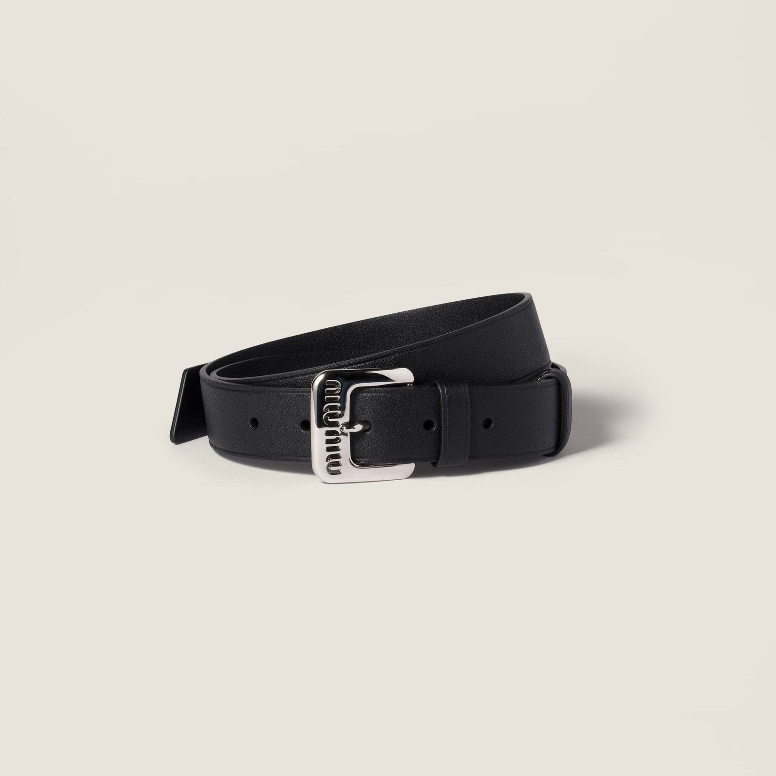 Image of חגורת עור Miu Miu