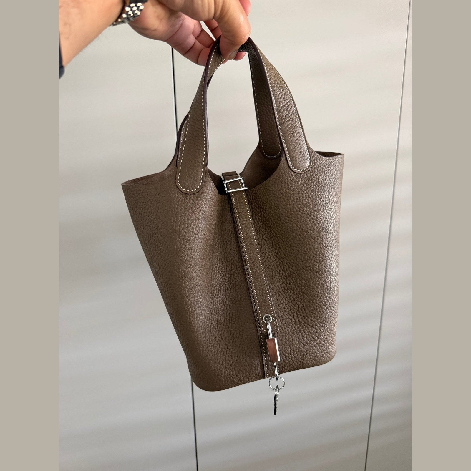 Hermès Picotin 18 במלאי אטופי עם כסף