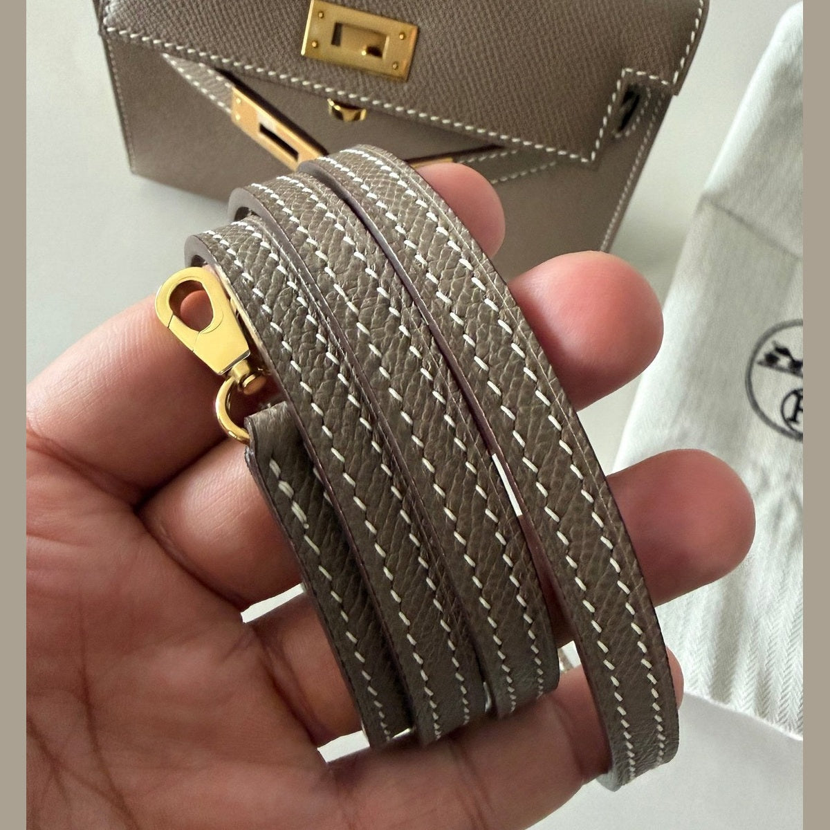 Image of Hermès   אטופי עם זהב kelly 20cm   במלאי