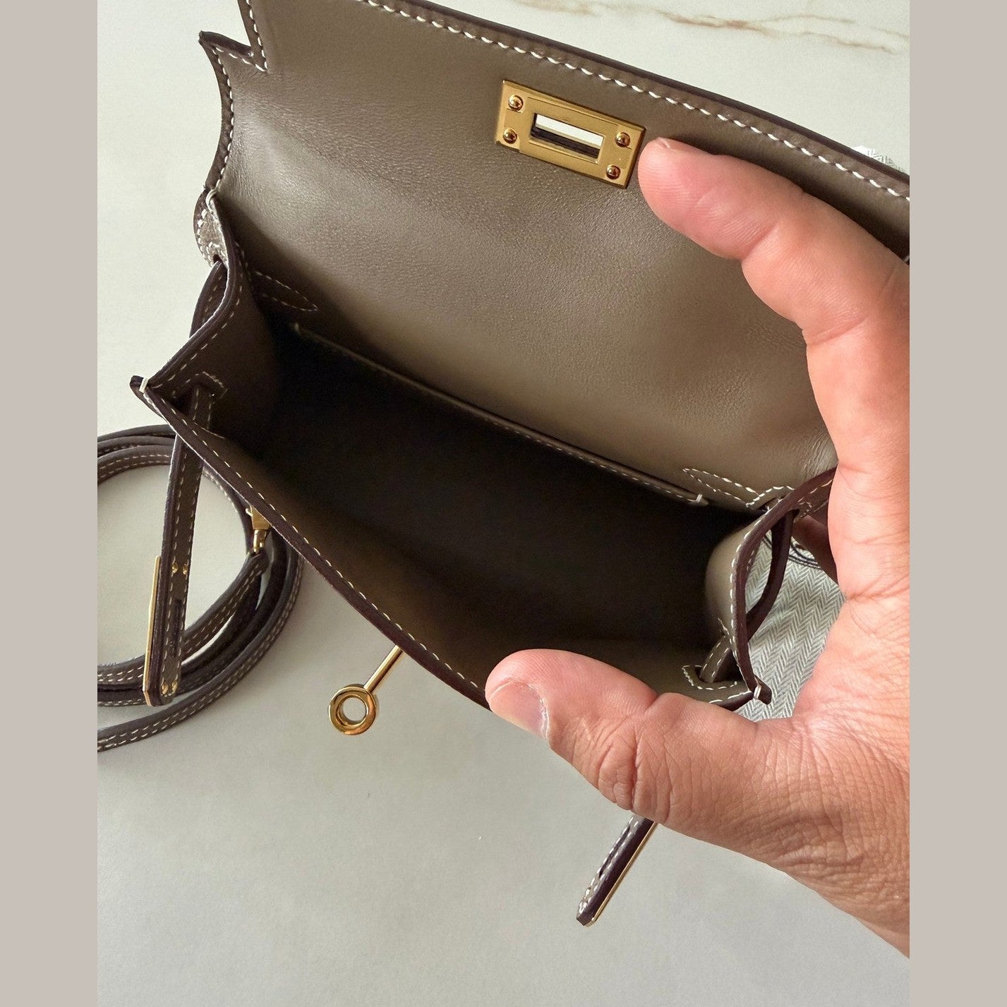 Image of Hermès   אטופי עם זהב kelly 20cm   במלאי