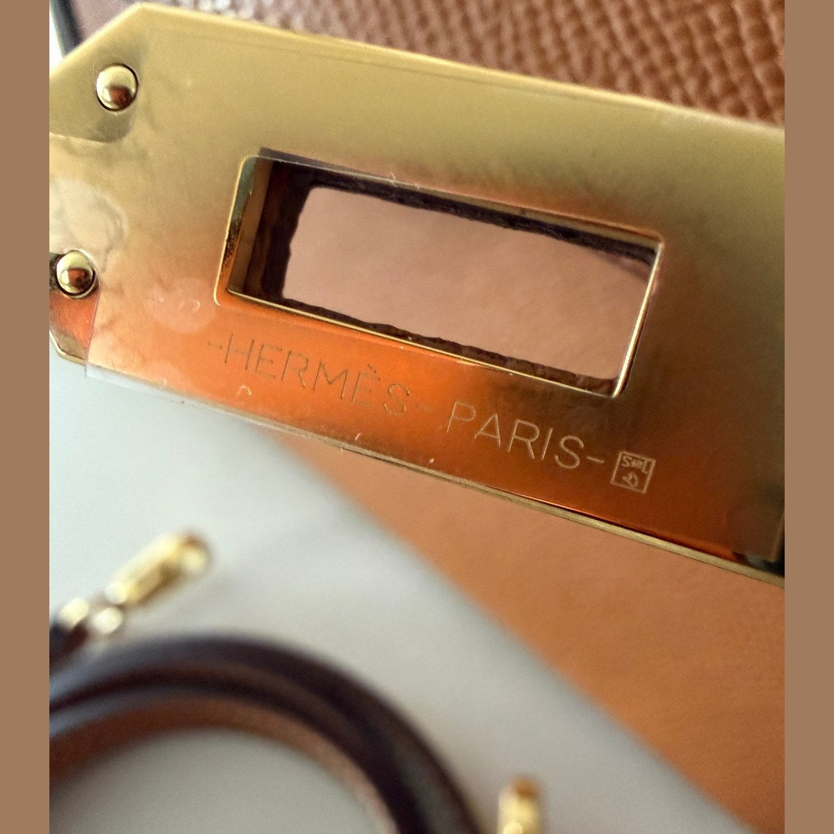 Hermès  חום עם זהב kelly 20cm במלאי