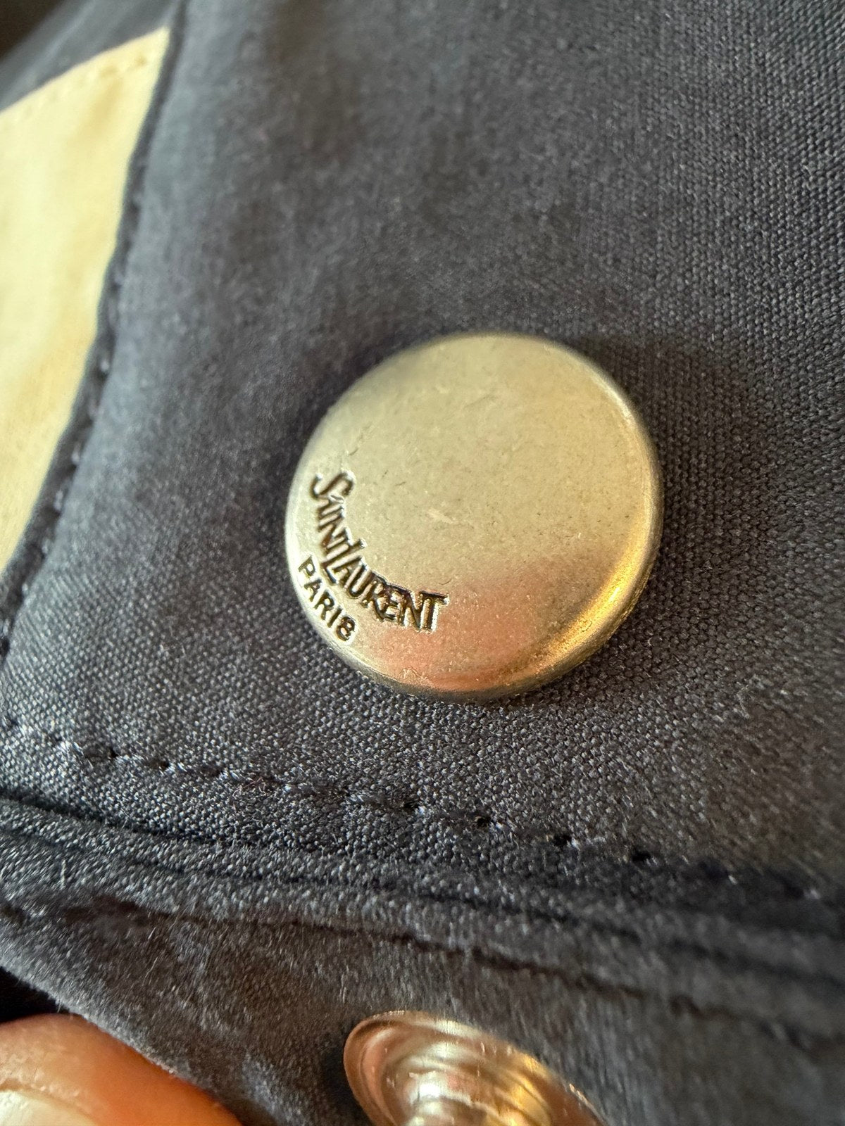 Image of SAINT LAURENT JACKET IN COTTON במלאי