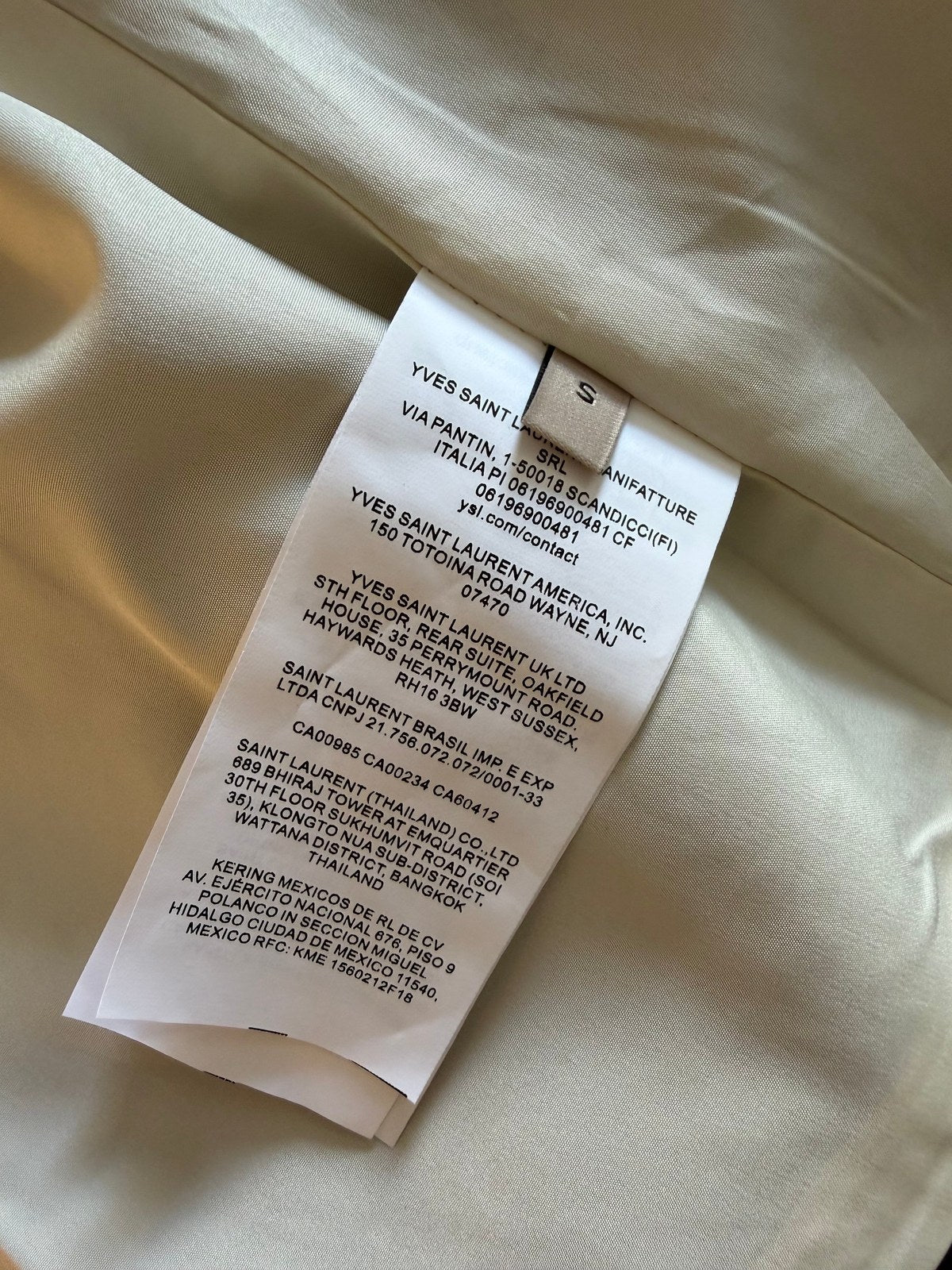 Image of SAINT LAURENT JACKET IN COTTON במלאי