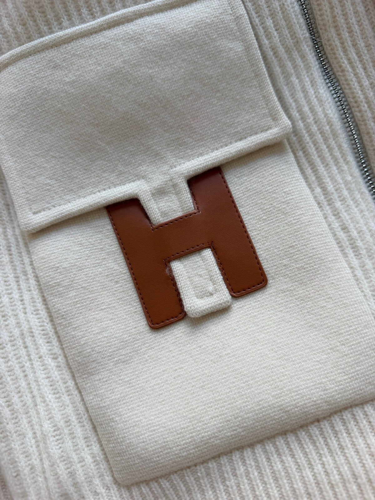 HERMES Wool knit jacket במלאי