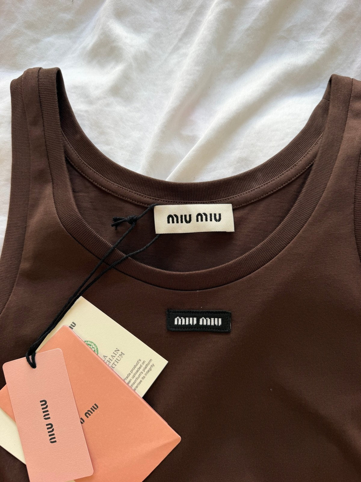 Miu Miu Jersey tank top and T-shirt במלאי