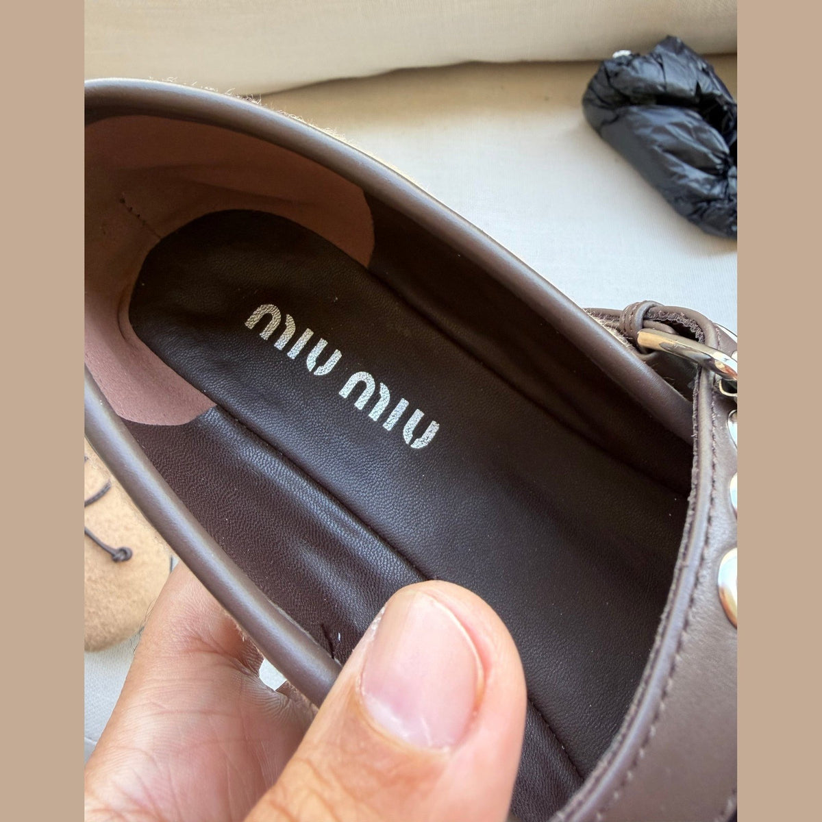 Miu Miu Wool ballerinas במלאי