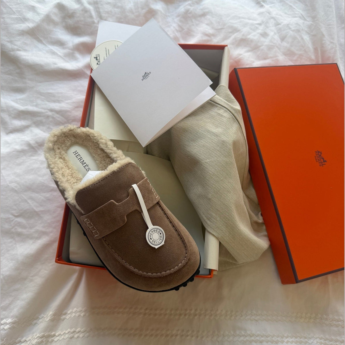 Hermes mix mule במלאי