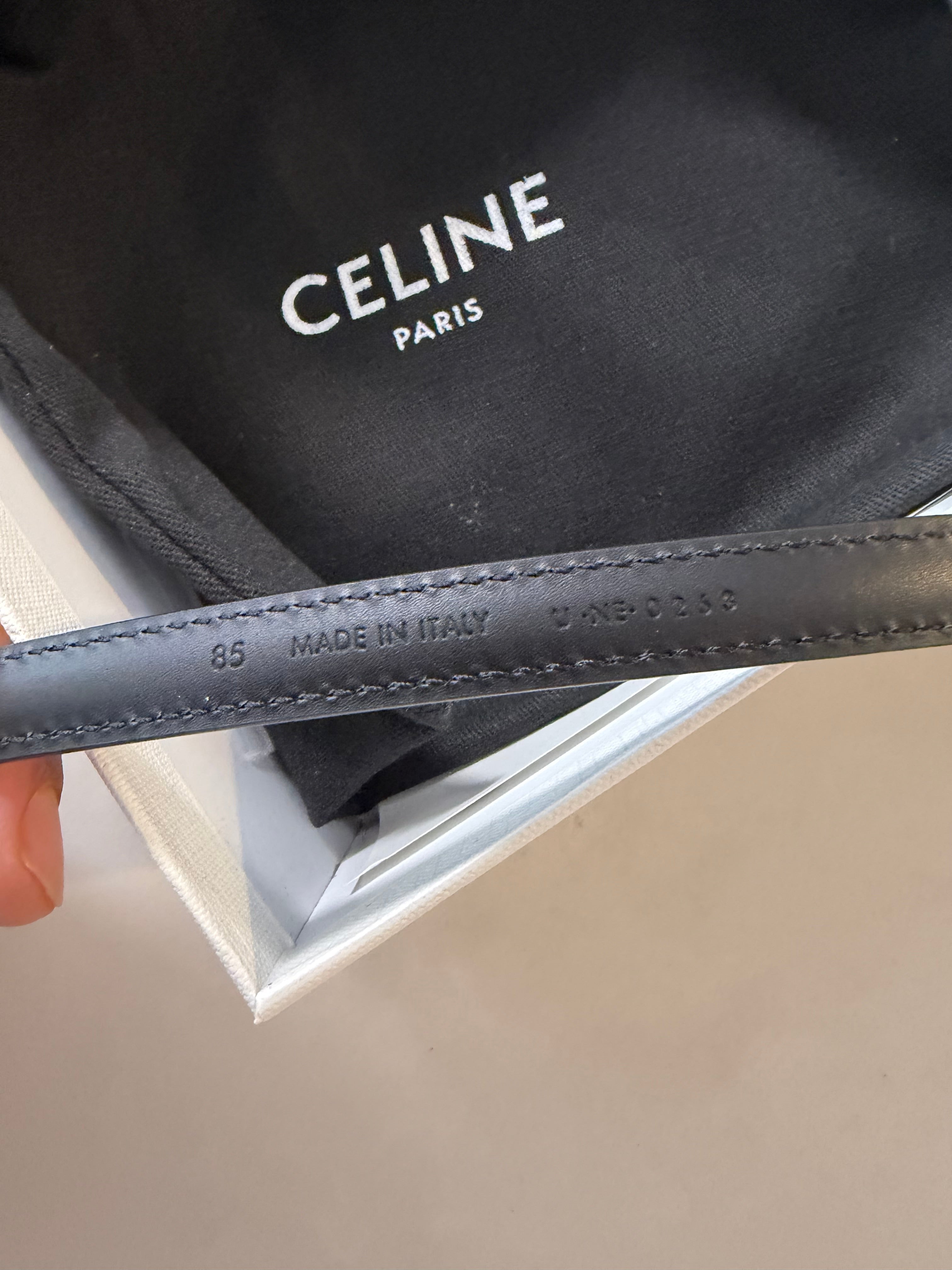 Image of חגורת עור Celine