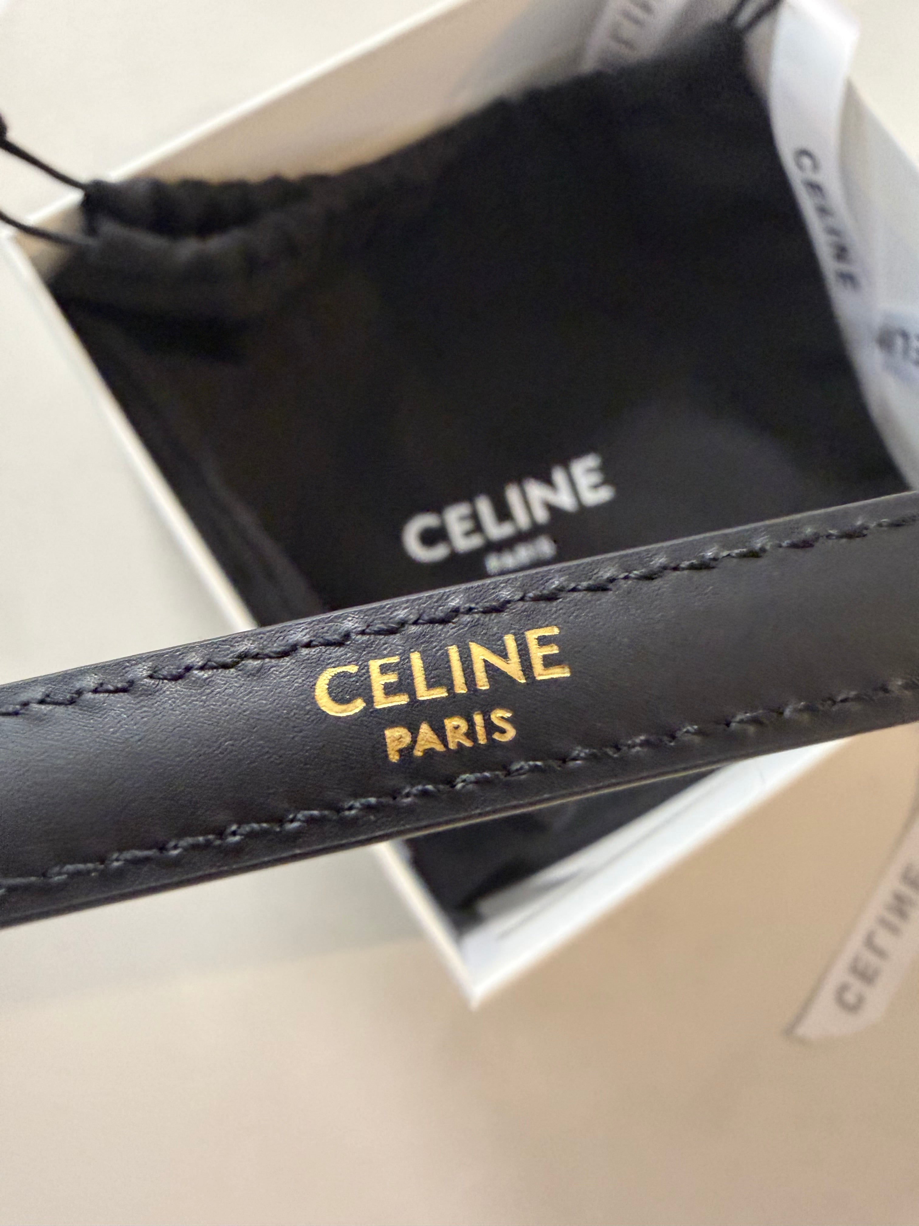 Image of חגורת עור Celine