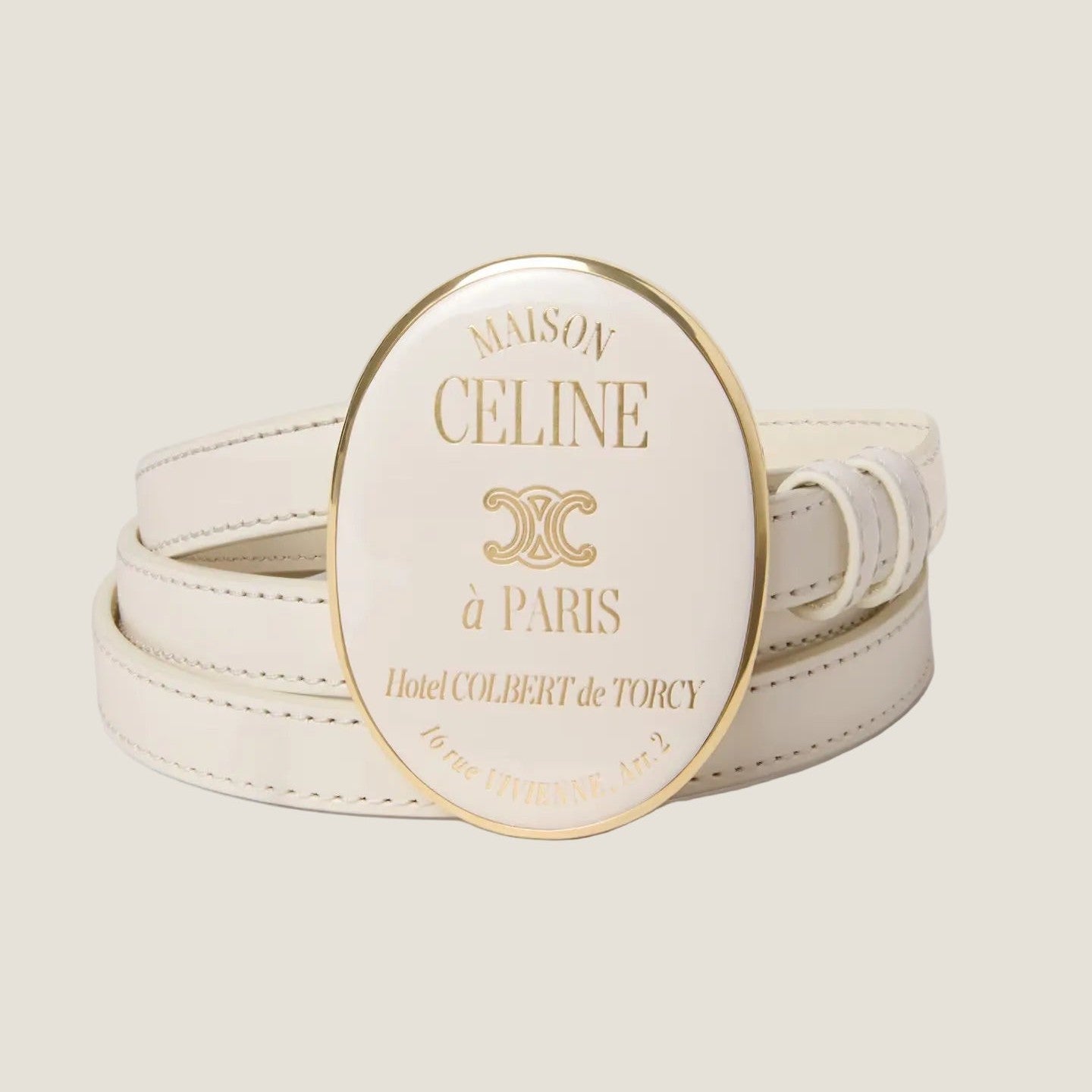 Image of חגורת עור Celine