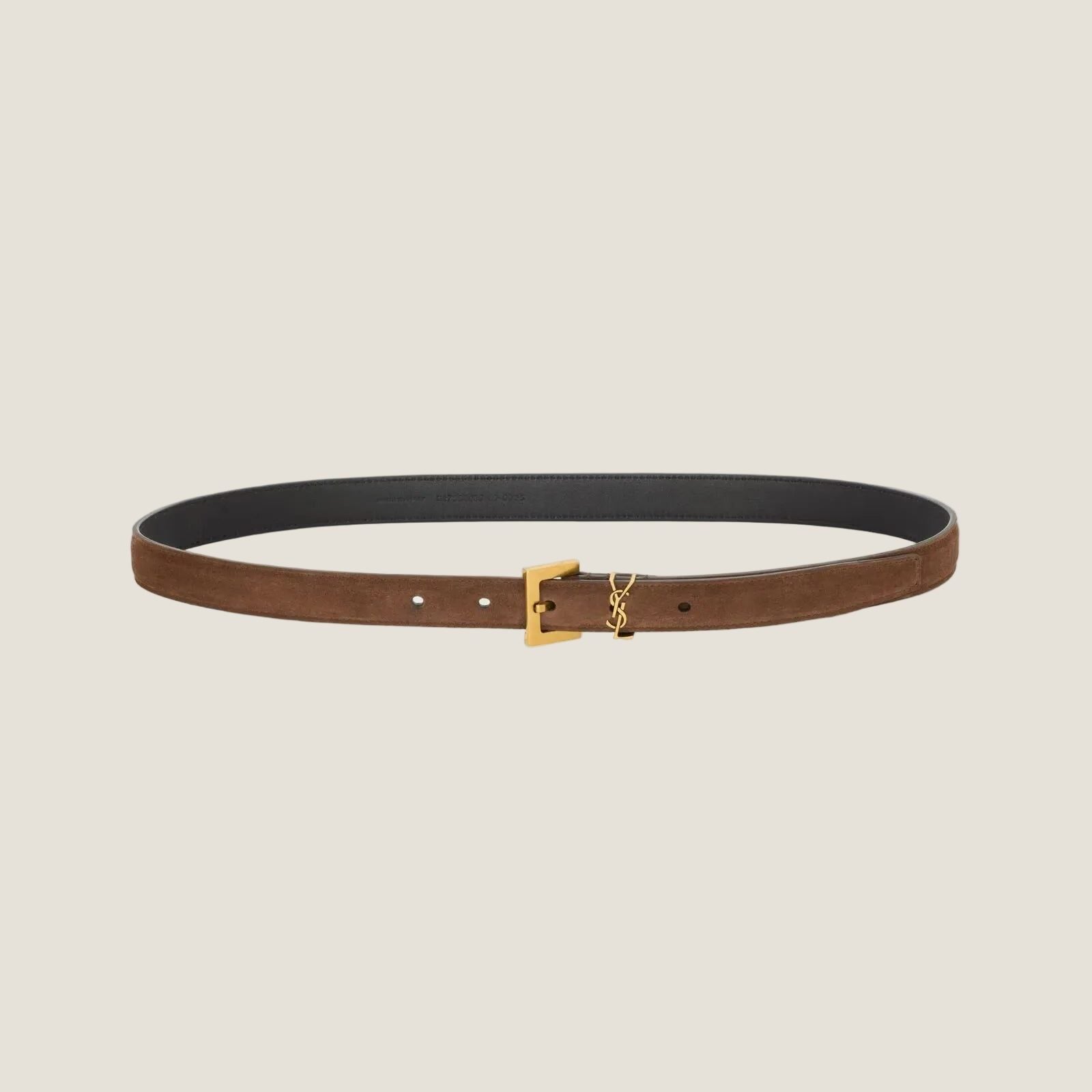 Image of Saint Laurent - חגורת עור 2 סמ