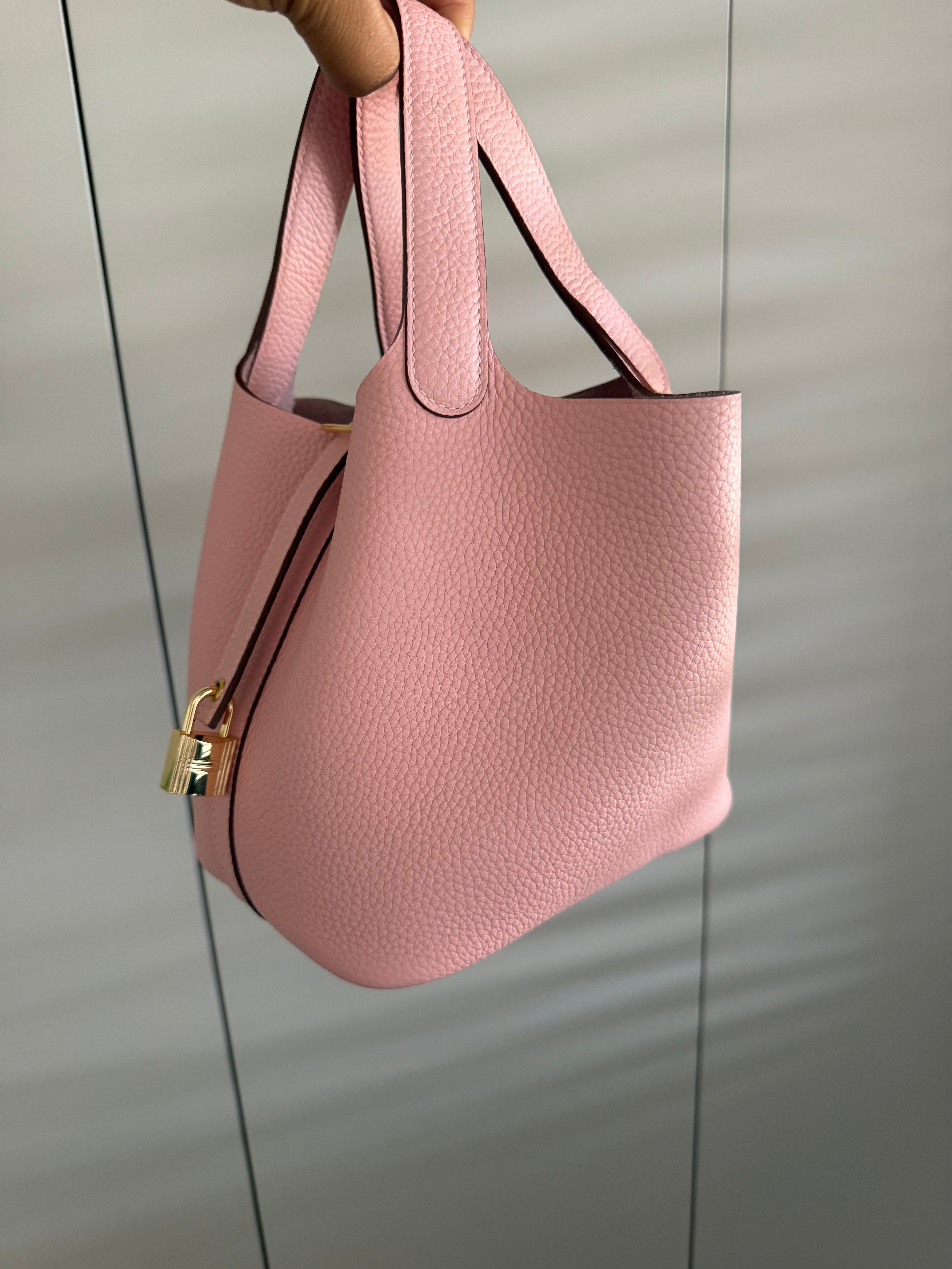 Image of Hermès Picotin 18 במלאי ורוד עם זהב