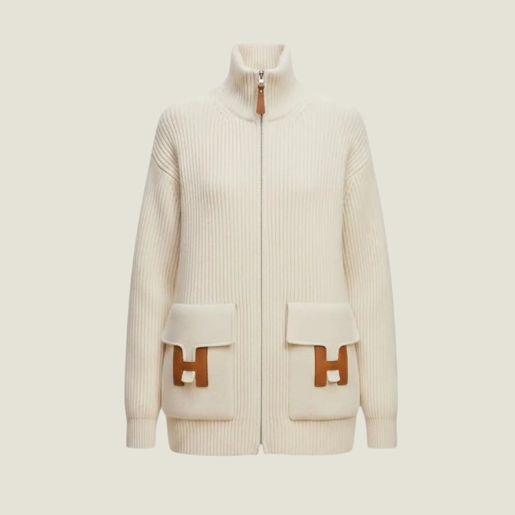 HERMES Wool knit jacket במלאי